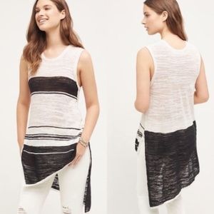 Anthropogie Left of Center Asymmetrical Tunic Top